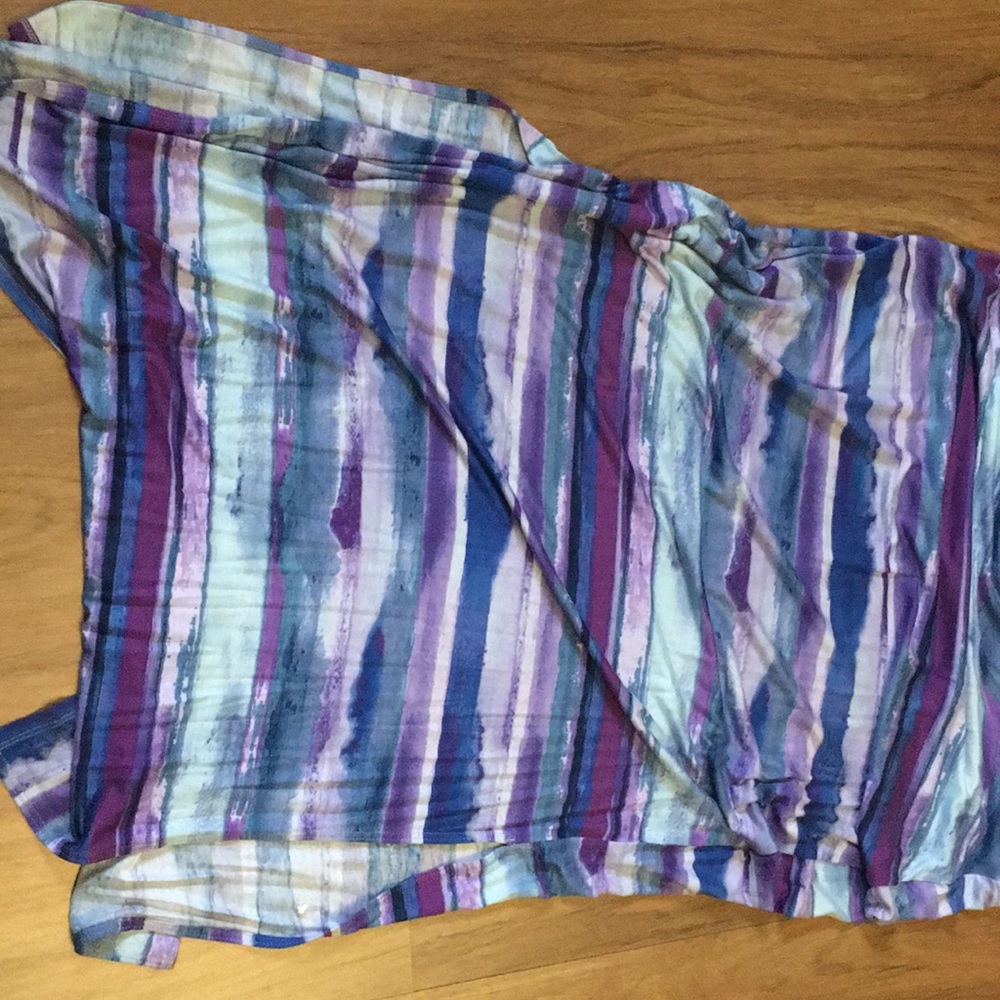 Thin long multi-colored skirt. - Picture 3 of 3